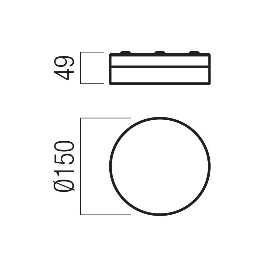 Redo 01-3729 - LED lubinis vonios šviestuvas FRISBI LED/8W/230V diametras 15 cm CRI 90 IP44 balta