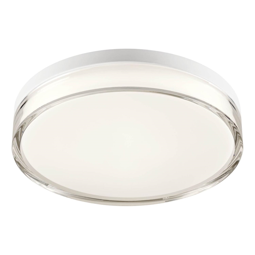 Redo 01-3732 - LED lubinis vonios šviestuvas FRISBI LED/18W/230V diametras 28 cm CRI 90 3000/4000K IP44 balta