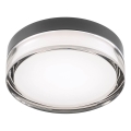 Redo 01-3733 - LED lubinis vonios kambario šviestuvas FRISBI LED/8W/230V skersmuo 15 cm CRI 90 IP44 juodas