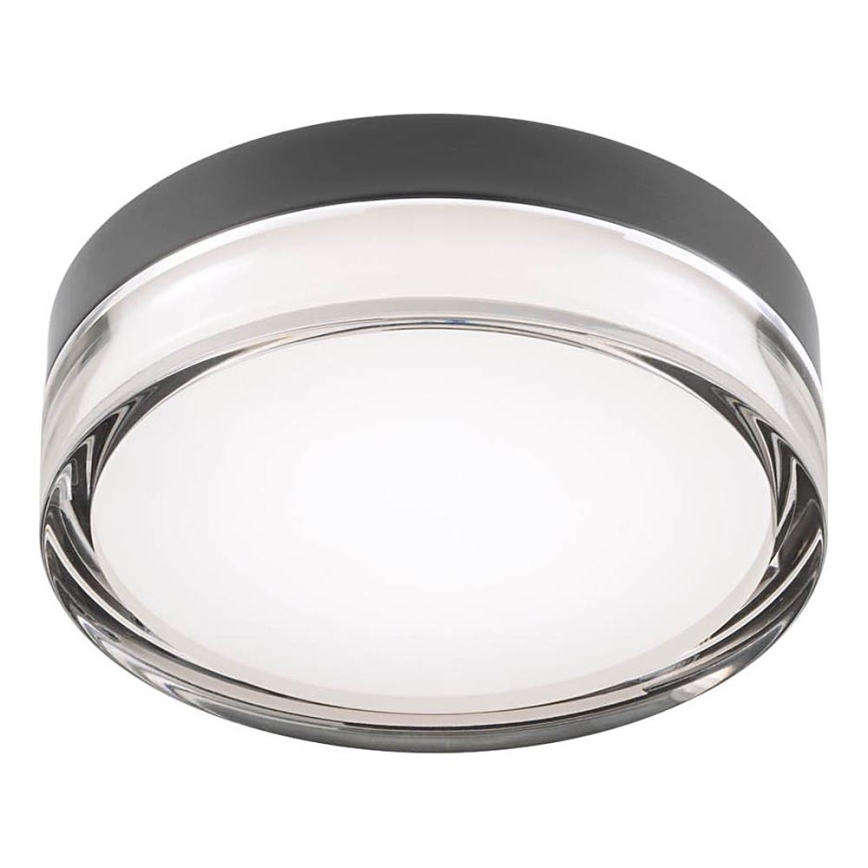 Redo 01-3733 - LED lubinis vonios kambario šviestuvas FRISBI LED/8W/230V skersmuo 15 cm CRI 90 IP44 juodas