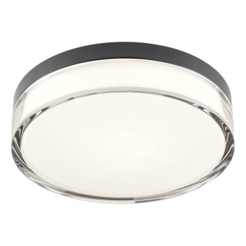 Redo 01-3735 - LED vonios lubų šviestuvas FRISBI LED/12W/230V skersmuo 23 cm CRI 90 3000/4000K IP44 juodas
