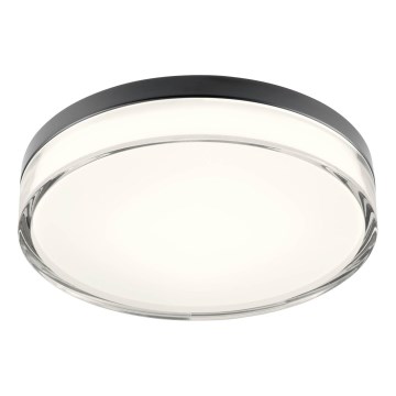 Redo 01-3736 - LED vonios lubų šviestuvas FRISBI LED/18W/230V skersmuo 28 cm CRI 90 3000/4000K IP44 juodas