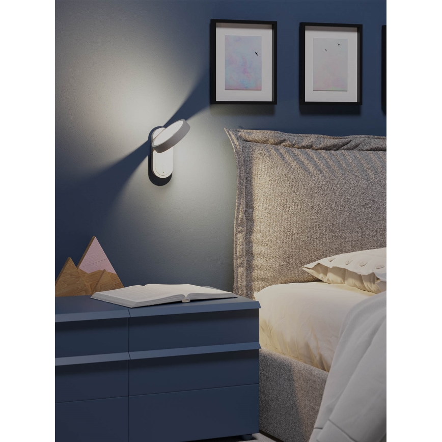 Redo 01-3763 - LED sieninis šviestuvas KEEN LED/6W/230V CRI 90 3000K balta