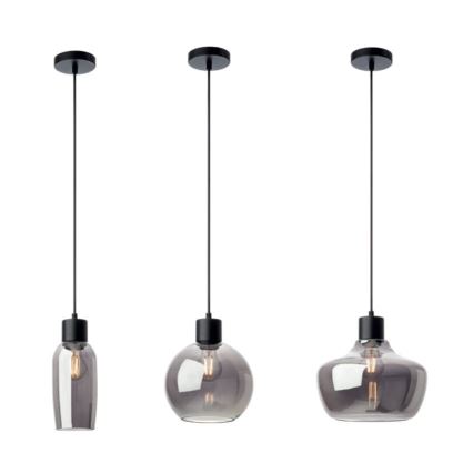 Redo 01-4046 - Pakabinamas sietynas ATLANTIS 1xE27/42W/230V diametras 26 cm juoda