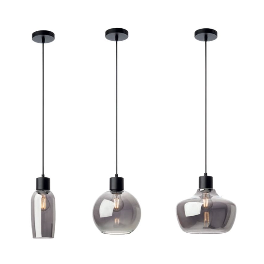 Redo 01-4046 - Pakabinamas sietynas ATLANTIS 1xE27/42W/230V diametras 26 cm juoda