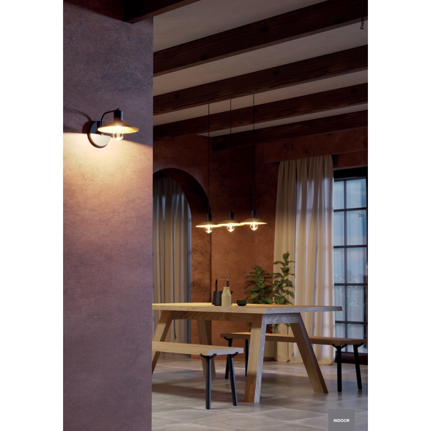 Redo 01-4054 - Pakabinamas sietynas FRESNO 1xE27/42W/230V diametras 24 cm