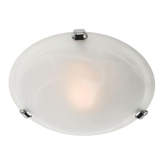 Redo 05-677 - Lubinis šviestuvas VIRGINIA 1xE27/42W/230V diametras 25 cm balta