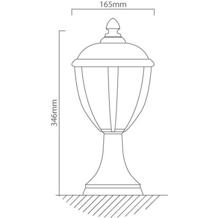 Redo 2604-3K BL - LED Lauko šviestuvas UNITE LED/6,5W/