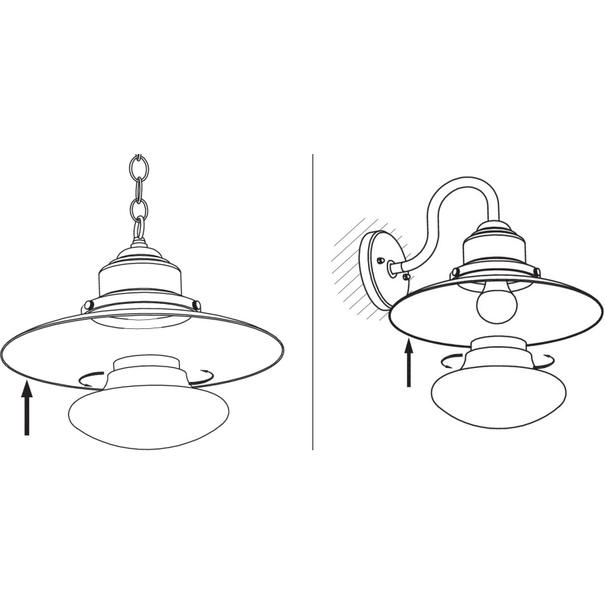 Redo 90094 - pakaitinis šviestuvo gaubtas liustrai ir ELIO lempai, baltas