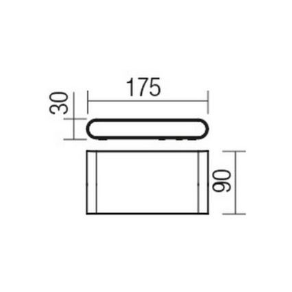 Redo 9054 - LED sieninis lauko šviestuvas POCKET LED/6W/230V IP54