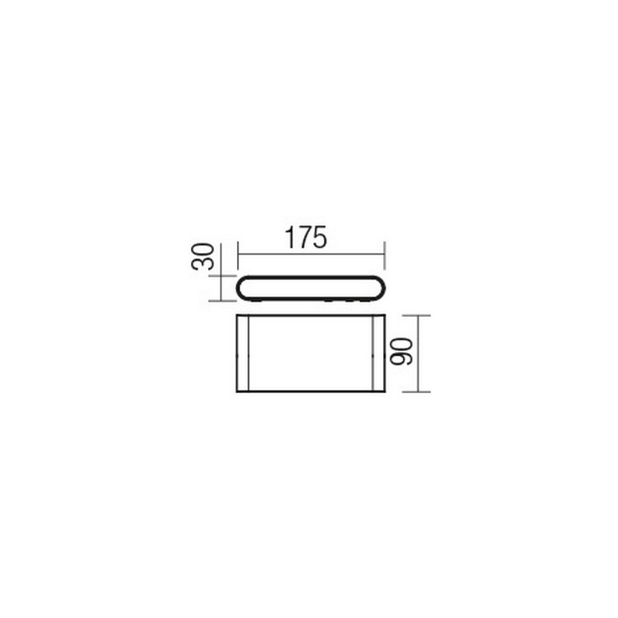 Redo 9054 - LED sieninis lauko šviestuvas POCKET LED/6W/230V IP54