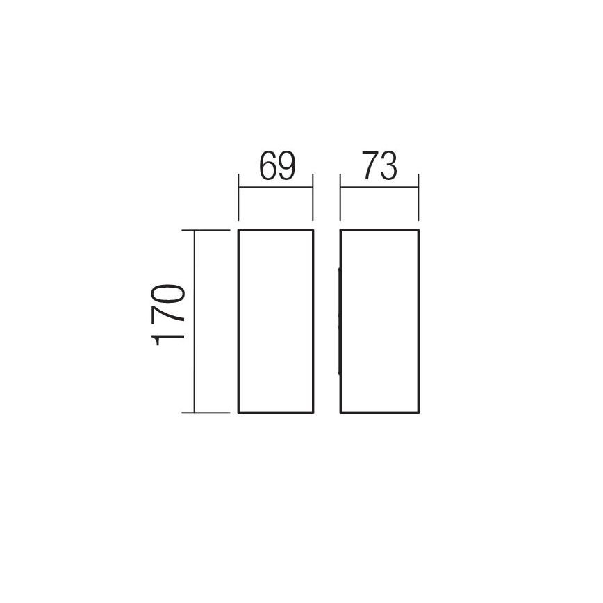 Redo 90635 - LED sieninis lauko šviestuvas SONNY 2xLED/5W/230V 2200/3000/4000K IP54 balta