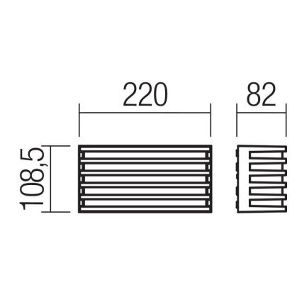 Redo 90638 - LED sieninis lauko šviestuvas BLAZE LED/12W/230V 3000K IP54 antracitas