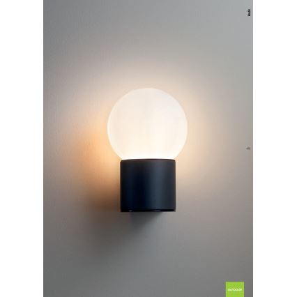 Redo 90640 - Lauko sieninis šviestuvas BULK 1xE27/28W/230V IP44 antracitas