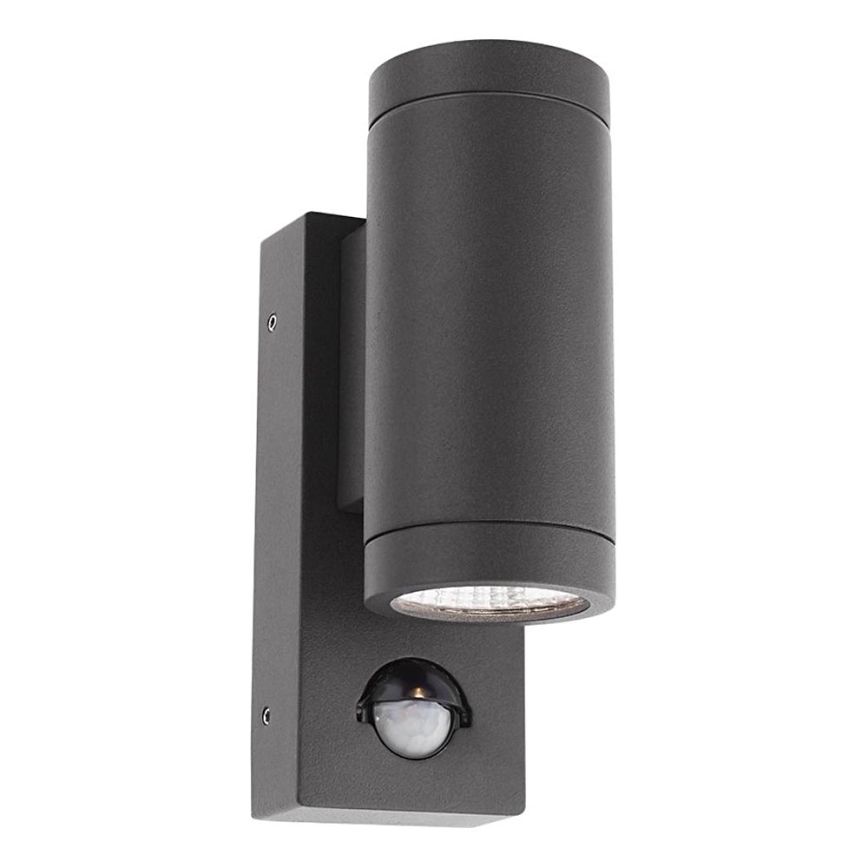 Redo 9453 - LED Lauko sieninis šviestuvas su jutikliu VINCE 2xLED/3W/230V IP54 antracitas