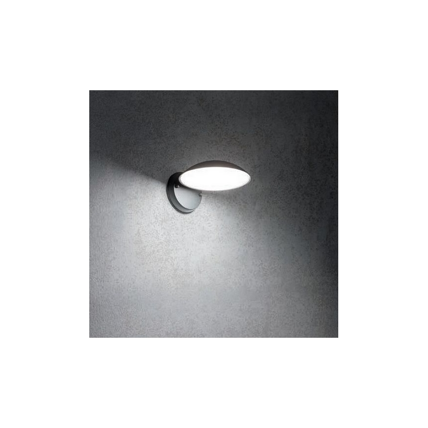 Redo 9617 - LED Lauko sieninė lempa CAPP LED/12W/230V IP54 antracitas