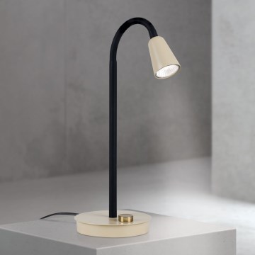Reguliuojama lanksti stalinė lempa DOTTY 1xGU10/10W/230V smėlio/juoda