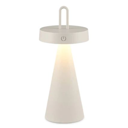 Reguliuojama lauko įkraunama jutiklinė stalinė lempa HALO LED/1,5W/3,7V 3000 mAh IP44 pilka