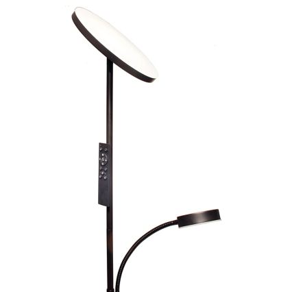 Reguliuojama LED grindinė lempa NORA LED/25W/230V 2200/3000/4000K + LED/5W 3000K juoda + nuotolinis valdymas