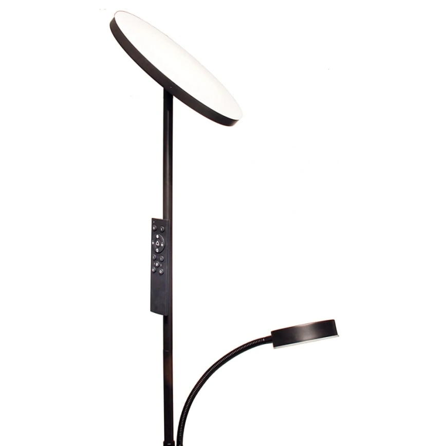 Reguliuojama LED grindinė lempa NORA LED/25W/230V 2200/3000/4000K + LED/5W 3000K juoda + nuotolinis valdymas