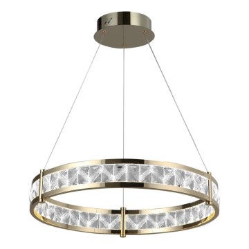 Reguliuojama LED krištolinė liustra ant laido ENRIQUE LED/40W//230V 3000-6000K skersmuo 60 cm + su nuotoliniu pultu