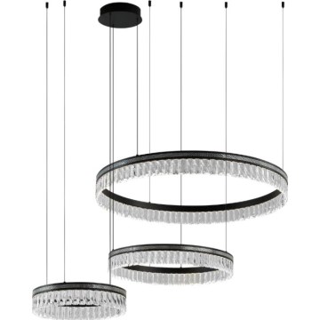 Reguliuojama LED krištolinė liustra ant laido THALIA LED/120W/230V 3000-6000K + nuotolinis valdymas