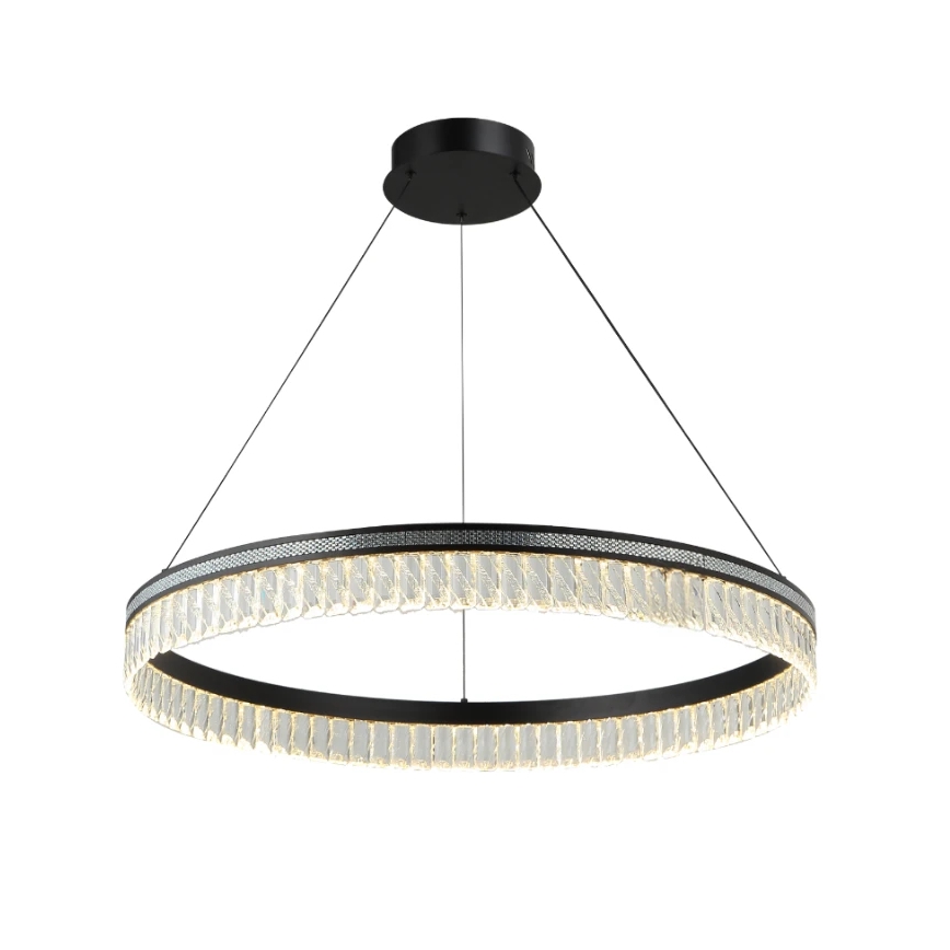 Reguliuojama LED krištolinė liustra ant laido THALIA LED/55W/230V 3000-6000K Ø 80 cm + nuotolinis valdymas