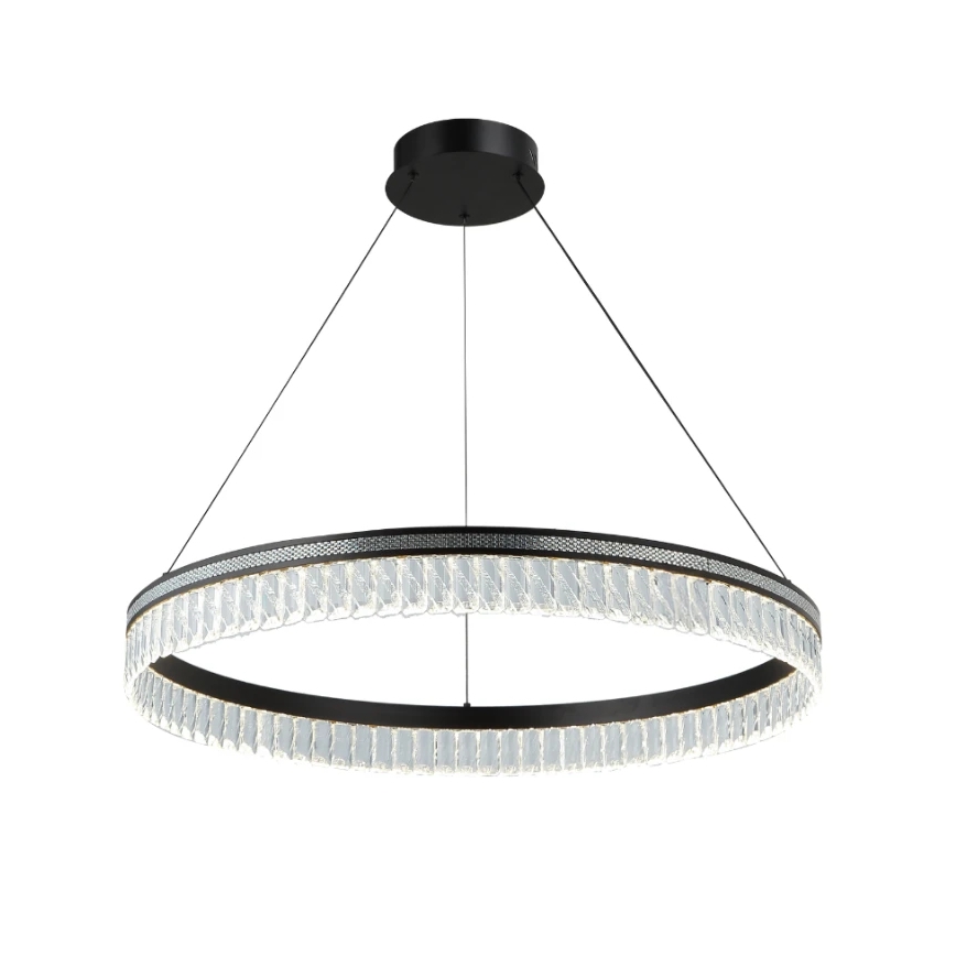 Reguliuojama LED krištolinė liustra ant laido THALIA LED/55W/230V 3000-6000K Ø 80 cm + nuotolinis valdymas