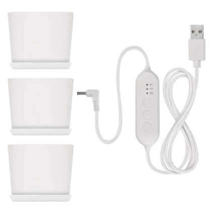 Reguliuojama LED lempa vidaus augalų auginimui GROW LED/7W/5V