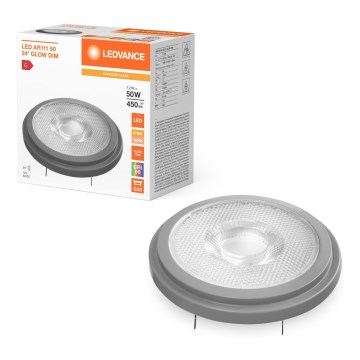 Reguliuojama LED lemputė AR111 G53/7,2W/12V 1800-2700K 24° CRI 90 - Ledvance