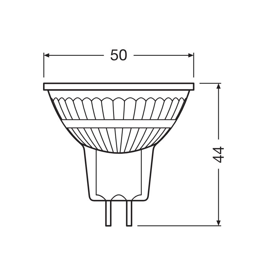 Reguliuojama LED lemputė GU5,3/3,4W/12V 2700K CRI 90 - Osram