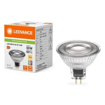Reguliuojama LED lemputė MR16 GU5,3/6,8W/12V 3000K 36° CRI 90 - Ledvance