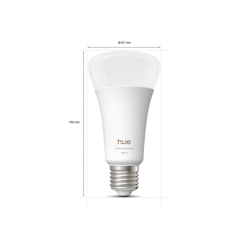 Dimeriuojama LED lemputė Philips Hue WHITE AND COLOR AMBIANCE E27/11,8W/230V 1000-20000K