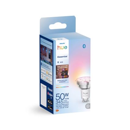 Dimeruojama LED lemputė Philips Hue White And Color Ambiance Essential GU10/4,7W/230V 2200-6500K