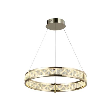 Reguliuojama LED krištolinė liustra ant laido ENRIQUE LED/40W//230V 3000-6000K skersmuo 60 cm + su nuotoliniu pultu