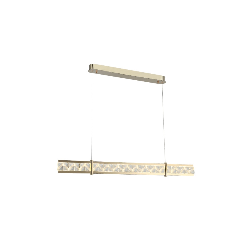 Reguliuojamas LED krištolinis liustras ant troselio ENRIQUE LED/20W//230V 3000-6000K + nuotolinis pultas