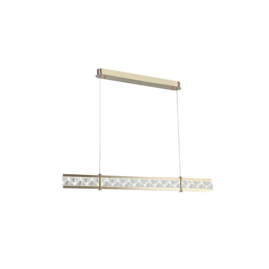 Reguliuojamas LED krištolinis liustras ant troselio ENRIQUE LED/20W//230V 3000-6000K + nuotolinis pultas