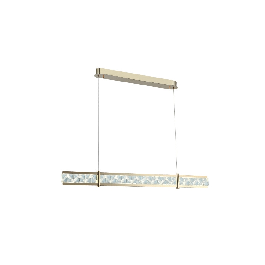 Reguliuojamas LED krištolinis liustras ant troselio ENRIQUE LED/20W//230V 3000-6000K + nuotolinis pultas
