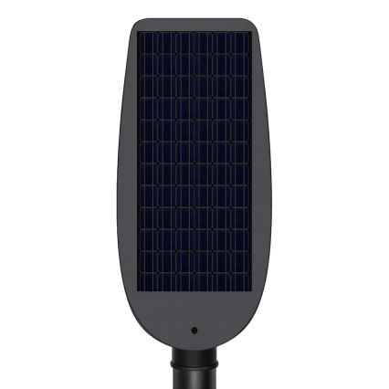 Reguliuojama LED saulės gatvės lempa su jutikliu VENICE LED/100W/3,2V 6000 mAh IP65 juoda + nuotolinis valdymas