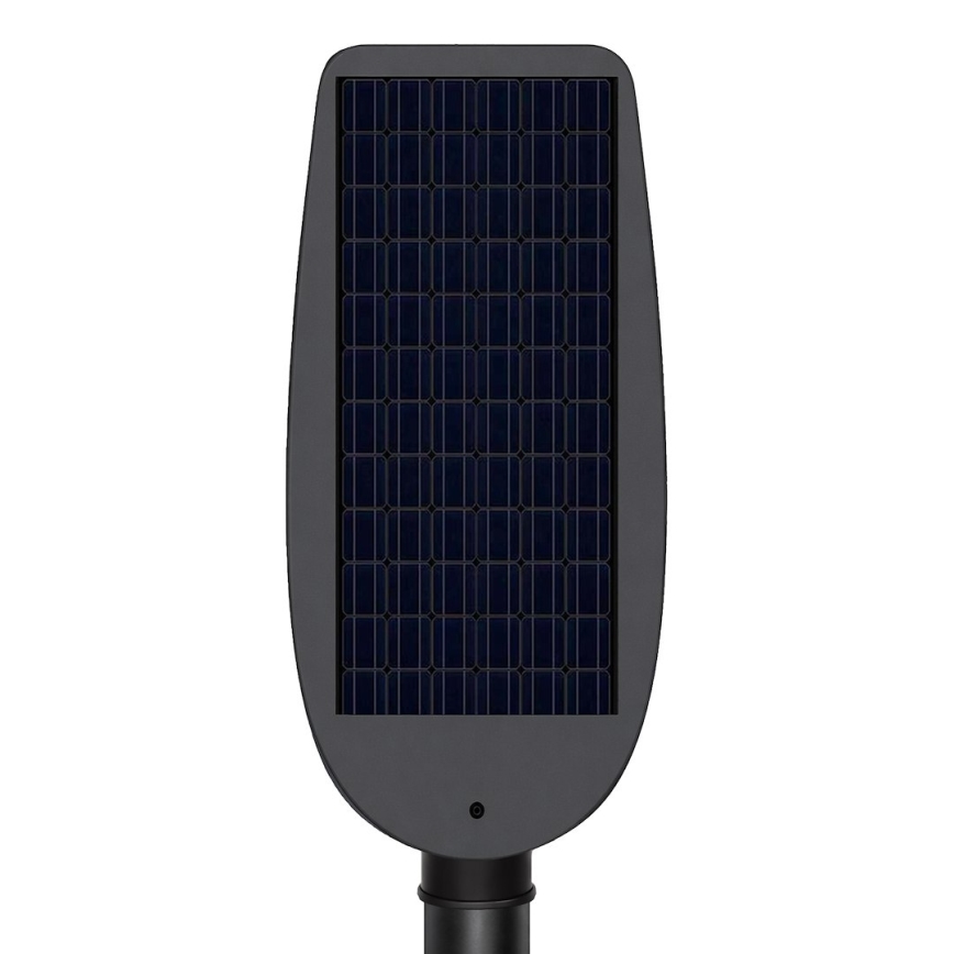 Reguliuojama LED saulės gatvės lempa su jutikliu VENICE LED/100W/3,2V 6000 mAh IP65 juoda + nuotolinis valdymas