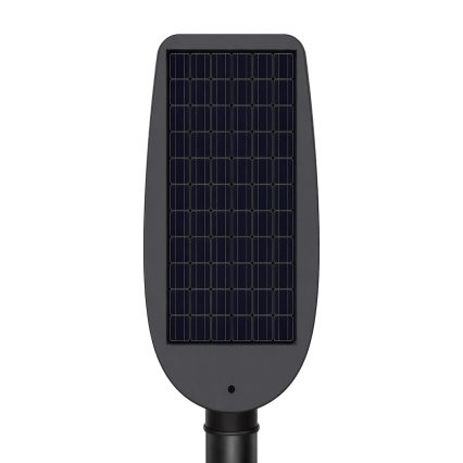 Reguliuojama LED saulės gatvės lempa su jutikliu VENICE LED/50W/3,2V 4000 mAh IP65 juoda + nuotolinis valdymas