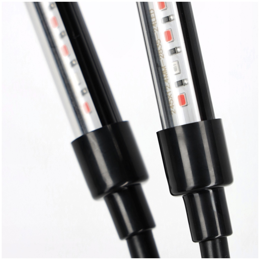 LED reguliuojama lanksti stalinė lempa augalų auginimui VITARO 4xLED/10W/230V juoda