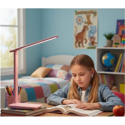 Reguliuojama LED stalinė lempa NOBLITE N LED/7W/230V 3000/4000/6500K rožinė