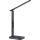 Reguliuojama LED stalinė lempa su belaidžiu įkrovimu QI, ekranas ir USB prievadas LED/7W/230V 3000-6000K juoda