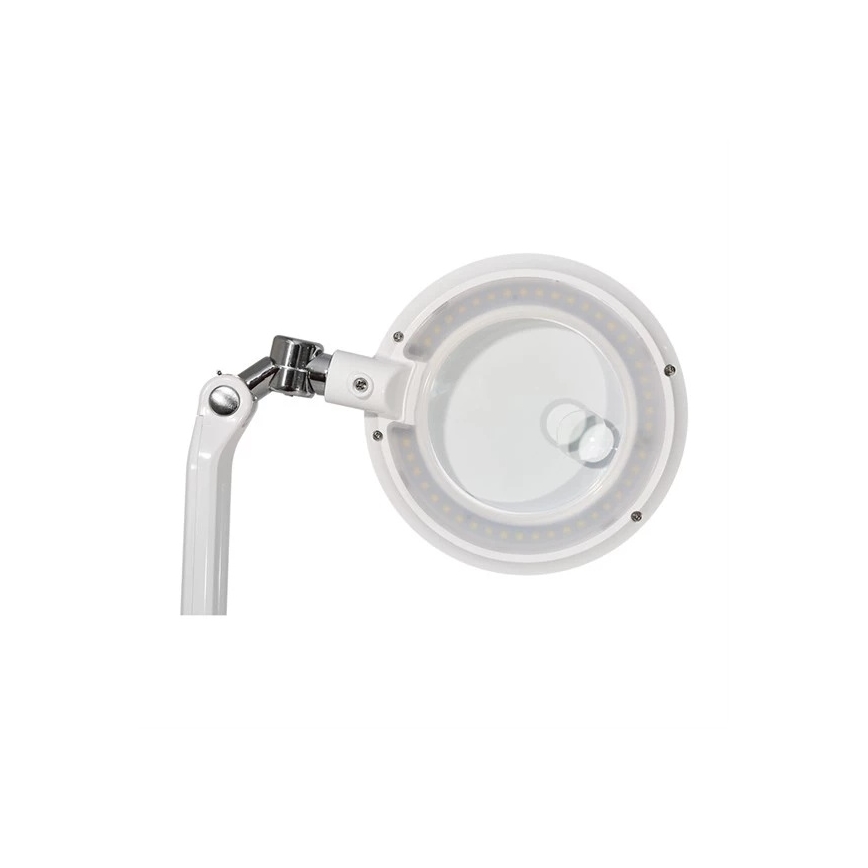 Reguliuojama LED stalinė lempa su didinamuoju stiklu LED/7W/230V 6500K balta