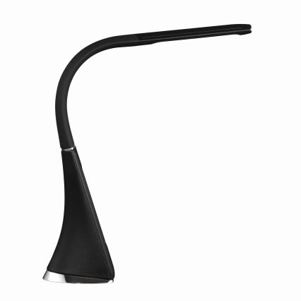 Reguliuojama jutiklinė LED stalinė lempa su ekranu, 7W/5V, juoda