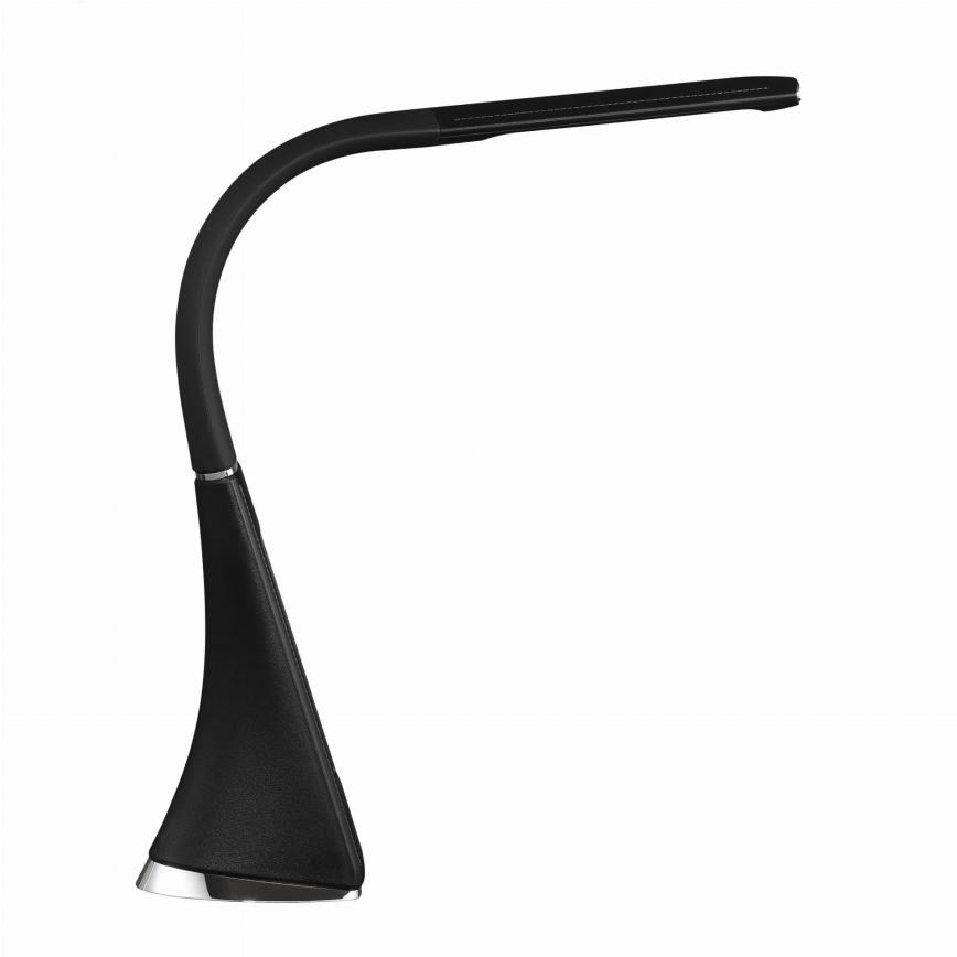 Reguliuojama jutiklinė LED stalinė lempa su ekranu, 7W/5V, juoda