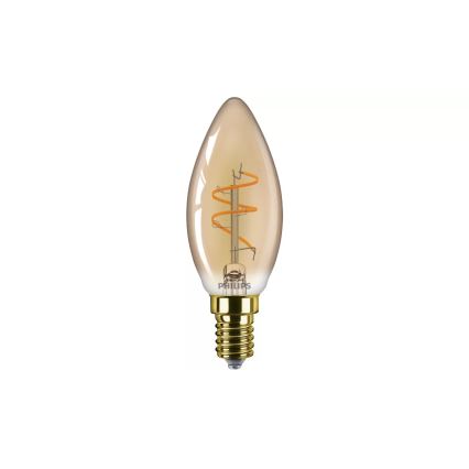 Reguliuojama LED VINTAGE lemputė Philips B35 E14/2,7W/230V 1800K CRI 90