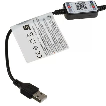 Reguliuojama RGB LED girlianda, 200 LED/29 funkcijų, 20,4m