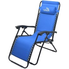 Reguliuojama stovyklavimo kėdė mėlyna